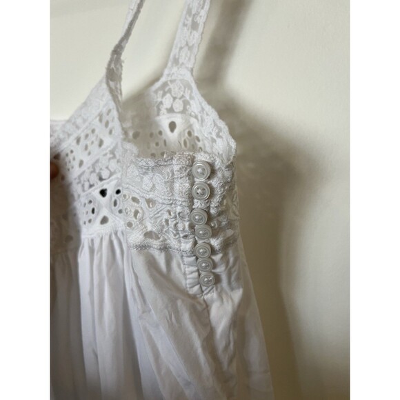 J Crew White Cotton Poplin Athena Boho Maxi Dress Size Small - Picture 9 of 14